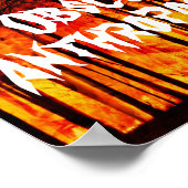 Obszöner Anthropozän Klimawandel Poster (Ecke)