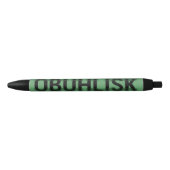 OBUHLISK Focus Blur GREEN Kugelschreiber (Vorderseite)