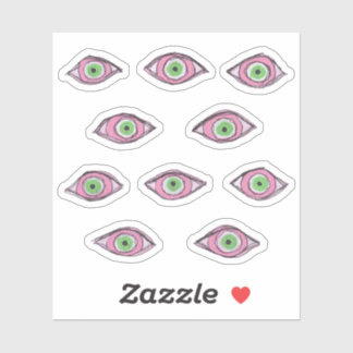 OBUHLISK Green Eyes Schutz Aufkleber
