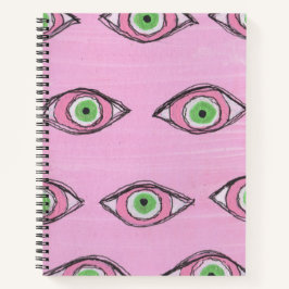 OBUHLISK Green Eyes Schutz Notizblock