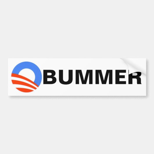 Obummer! Autoaufkleber (Vorne)