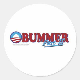 Obummer Teil 2 Runder Aufkleber