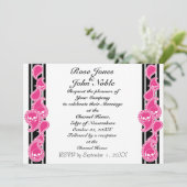 Obverse (Magenta) Einladung zur Hochzeit (Stehend Vorderseite)