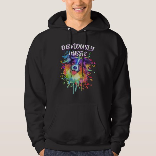 Obviously Aussie Australian Shepherd Hoodie (Vorderseite)