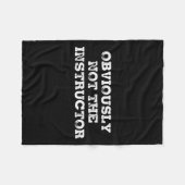 Obviously Not The Instructor Funny Sayings Gift Me Fleecedecke (Vorderseite (Horizontal))