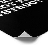 Obviously Not The Instructor Funny Sayings Gift Me Poster (Ecke)