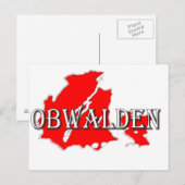 Obwalden Postkarte (Vorne/Hinten)