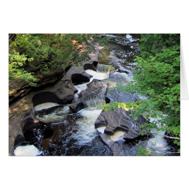 Obwohl das Wasser beunruhigt wird - Schrifts-Karte (Vorderseite (Horizontal))