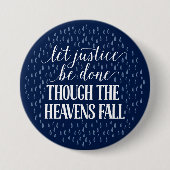 Obwohl der Himmels-Fall-Marine-Knopf Button (Vorderseite)