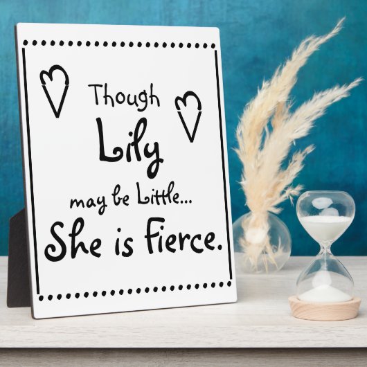 Obwohl (NAME HIER) kann wenig sein... sie ist Fier Fotoplatte (Seite)