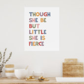 Obwohl sie nur klein ist, ist sie faszinierend poster (Küche)