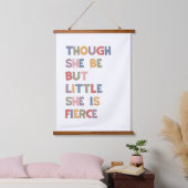 Obwohl sie nur klein ist, ist sie faszinierend wandteppich mit holzrahmen (Schlafzimmer)