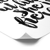 Obwohl sie nur klein ist, ist sie glühend poster (Ecke)