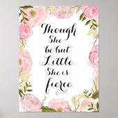 Obwohl sie nur klein ist, ist sie Kinderzimmer Art Poster (Vorne)