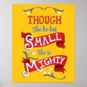 Obwohl sie nur klein ist, ist sie mächtig poster (Vorne)