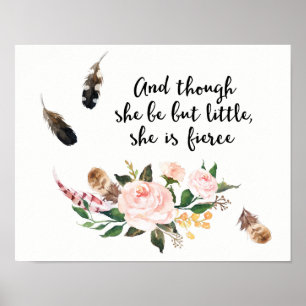 Obwohl sie nur klein ist, ist sie scharf poster