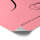 Obwohl sie nur wenig ist, druckt sie heftig, rosa poster (Ecke)