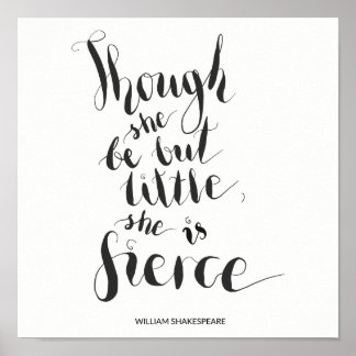 Obwohl sie nur wenig ist, ist sie ein erbittertes poster