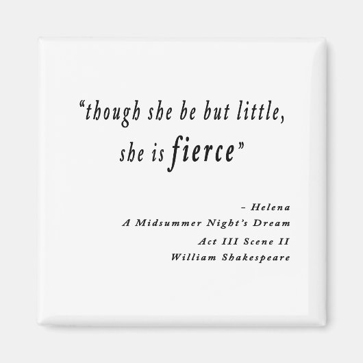 "Obwohl sie nur wenig ist, ist sie erbittert." Kos Magnet (Vorne)