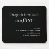 "Obwohl sie nur wenig ist, ist sie erbittert." Kos Mousepad (Vorne)