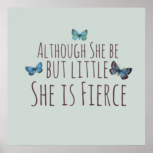 Obwohl sie nur wenig ist, ist sie erbittert poster (Vorne)