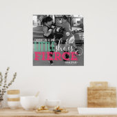 "Obwohl sie nur wenig ist, ist sie erbittert. Poster (Küche)