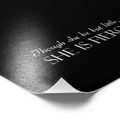 Obwohl sie nur wenig ist, ist sie glühend fotodruck (Ecke)