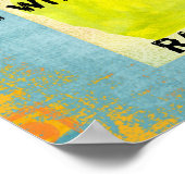 obwohl wir die Welt bereisen Poster (Ecke)