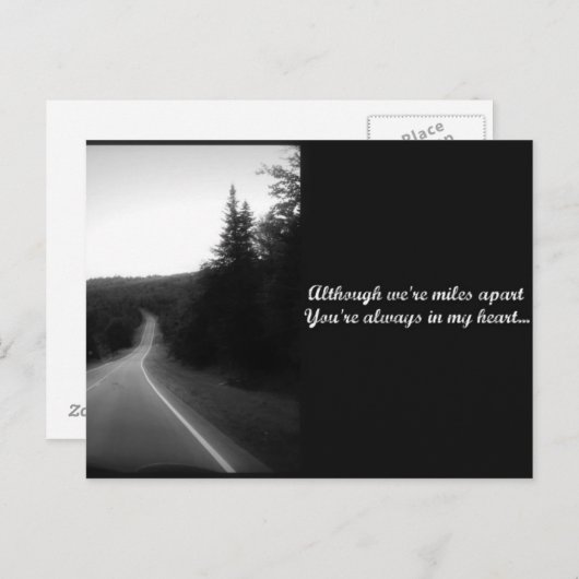 Obwohl wir getrennt sind postkarte (Vorne/Hinten)