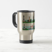 OBX 7 LIGHTHOUSES TRAVEL MUG REISEBECHER (Vorderseite Links)
