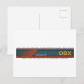OBX Außenbänke - Städte - Text Postkarte (Vorne/Hinten)