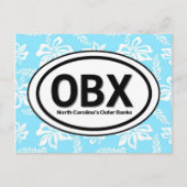OBX Außenbanken NC Blue Postkarte (Vorderseite)