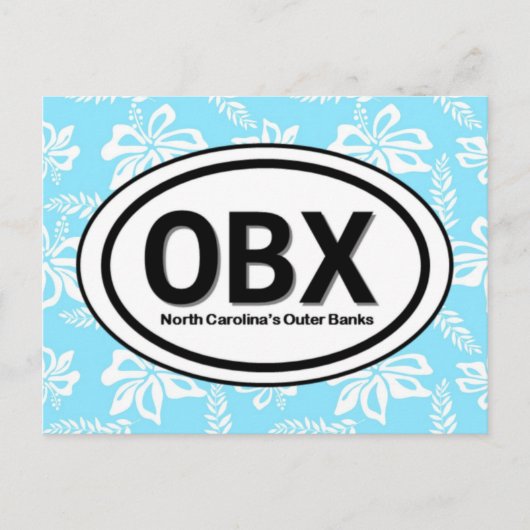 OBX Außenbanken NC Blue Postkarte (Vorderseite)