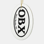 OBX äußere Banken oval Keramikornament (Links)