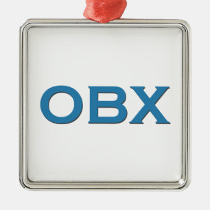 OBX (äußeres Bank-North Carolina) Silbernes Ornament