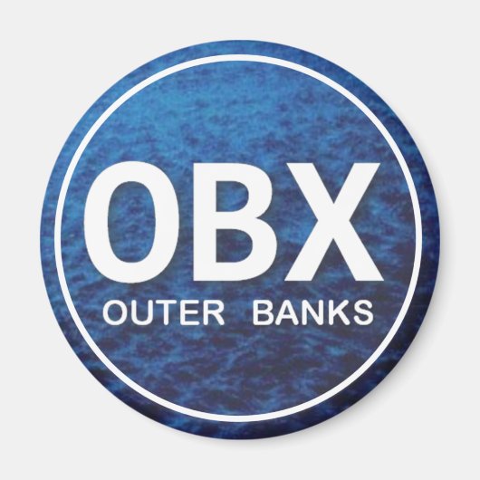 OBX Beach Tag Magnet (Vorne)