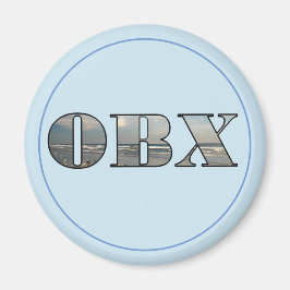 OBX Beach Text Magnet
