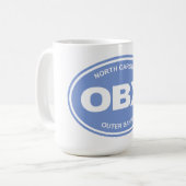 OBX (die äußeren Banken) Kaffeetasse (Vorderseite Links)
