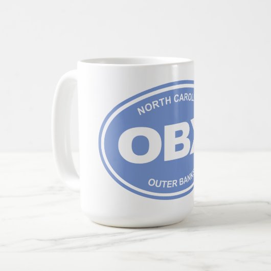 OBX (die äußeren Banken) Kaffeetasse (Vorderseite Links)