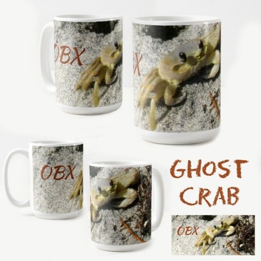 OBX Ghost Crab North Carolina Fotografie Kaffeetasse