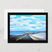 OBX Hwy 12 Postkarte (Vorne/Hinten)