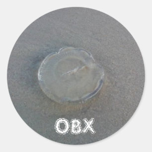 OBX Jellyfish Runder Aufkleber