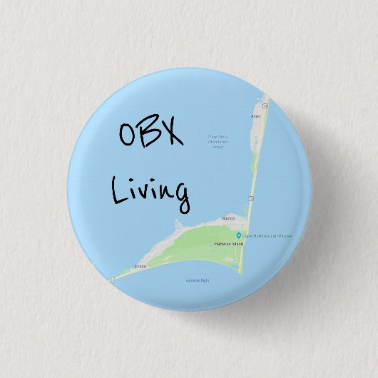 OBX lebender Karten-Knopf Button (Vorderseite)