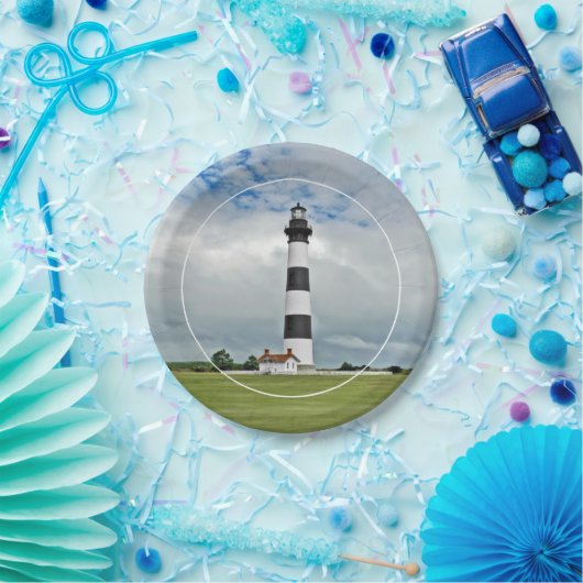 OBX-Leuchtturm Pappteller (Party)