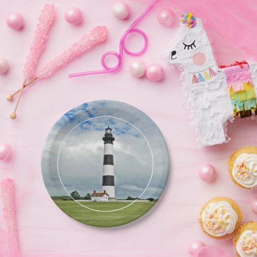 OBX-Leuchtturm Pappteller (Party)