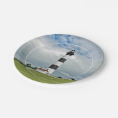 OBX-Leuchtturm Pappteller (Schrägansicht)