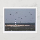 OBX-Leuchtturm Postkarte (Vorderseite)