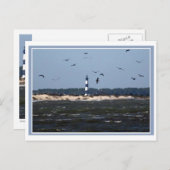 OBX-Leuchtturm Postkarte (Vorne/Hinten)