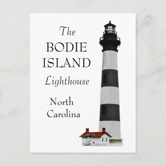 OBX-Leuchtturm Postkarte (Vorderseite)