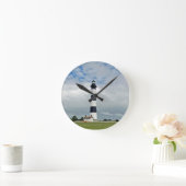 OBX Leuchtturm Runde Wanduhr (Zuhause)